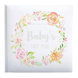 Baby’s First Year Memory Book Floral Hardcover Keepsake by Kate & Milo Child NWT